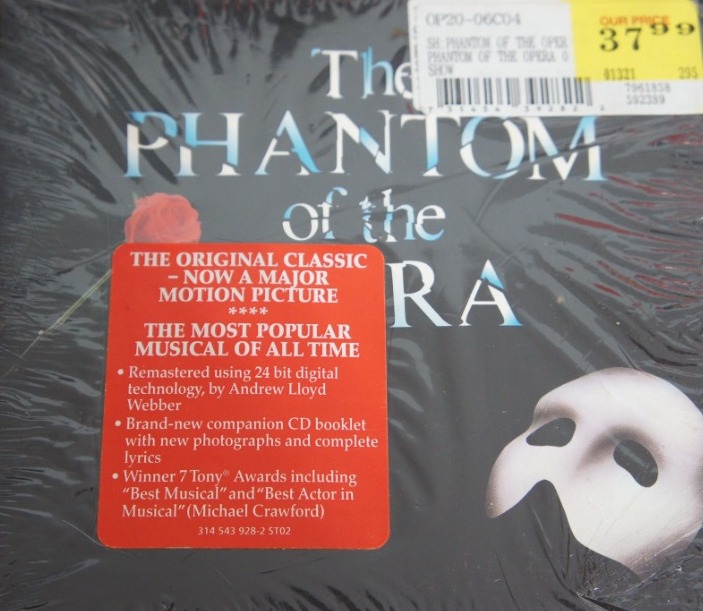 1b 136. ANDREW LLOYD WEBBER THE PHANTOM OF THE OPERA Original Cast Recording ~ USA ~