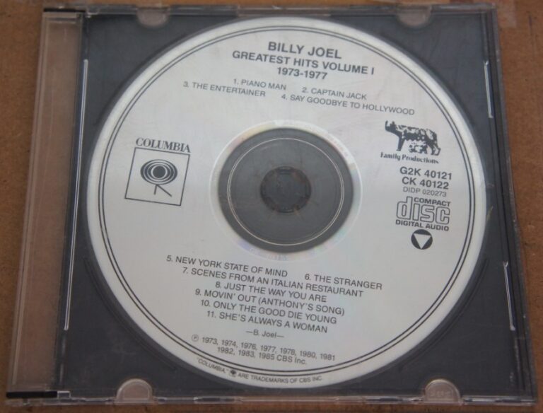 1c 224. BILLY JOEL GREATEST HITS VOLUME I ~ USA ~