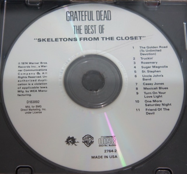1c 39. GRATEFUL DEAD THE BEST OF - SKELETONS FROM THE CLOSET ~ USA ~