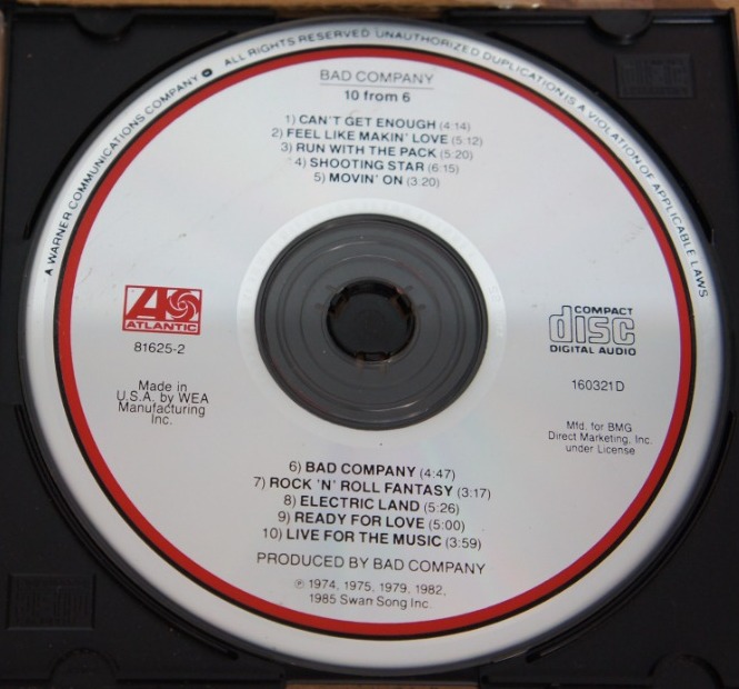 1c 67. BAD COMPANY 10 FROM 6 ~ USA ~