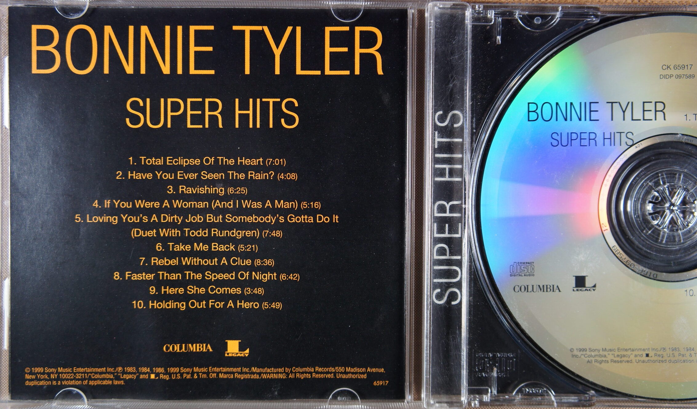 1e 31. BONNIE TYLER – SUPER HITS ~ USA ~ - Image 3