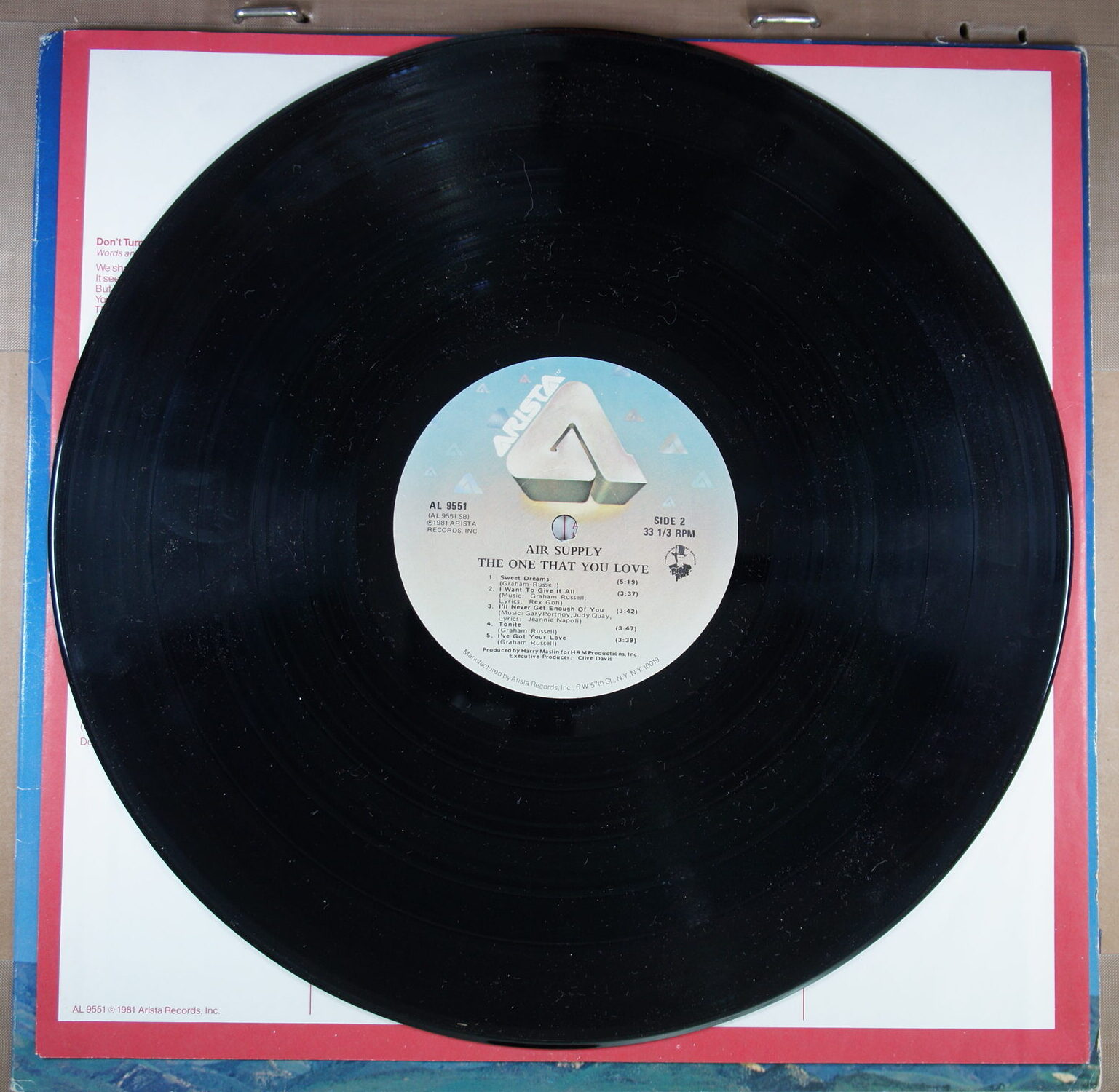 I52. AIR SUPPLY THE ONE THAT YOU LOVE ~ USA ~ - Image 6