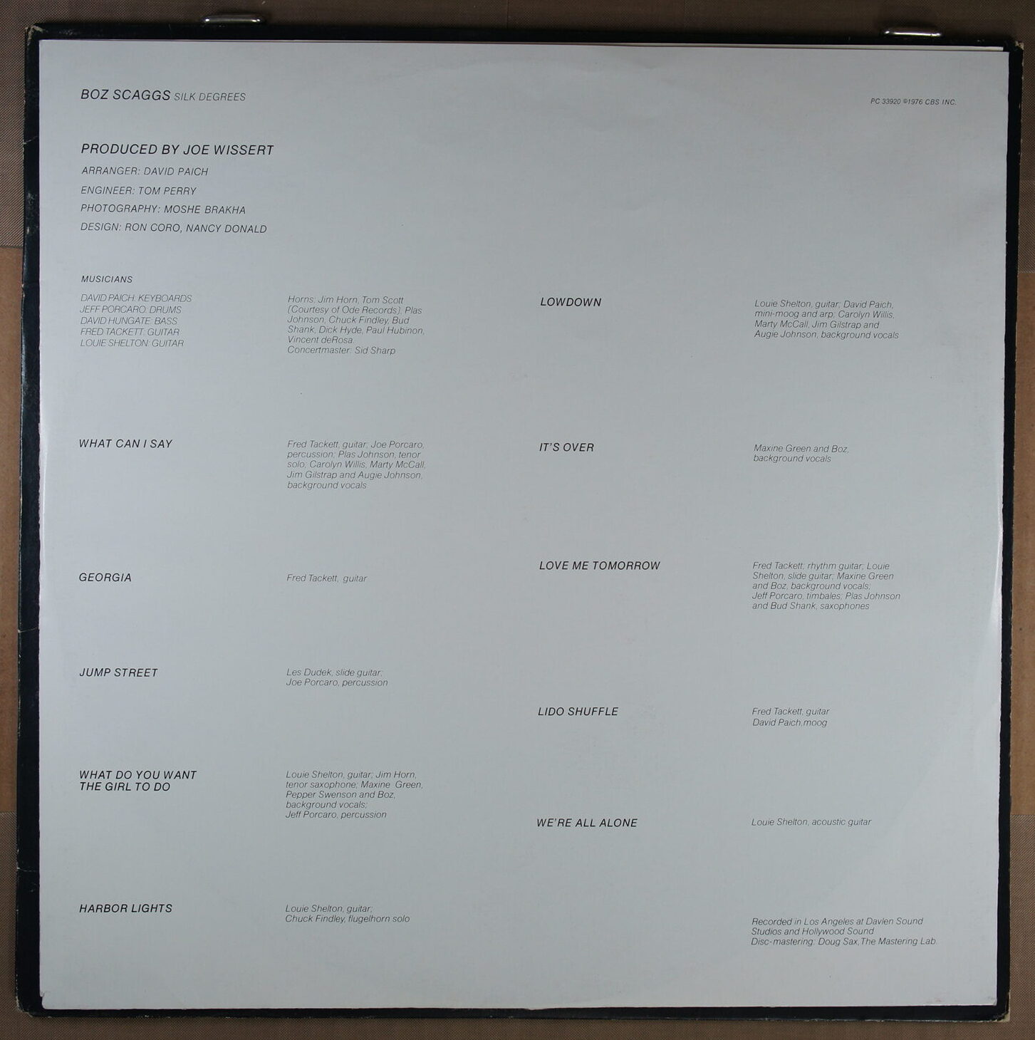 L22. BOZ SCAGGS SILK DEGREES ~ Steve Miller Band ~ USA ~ - Image 4