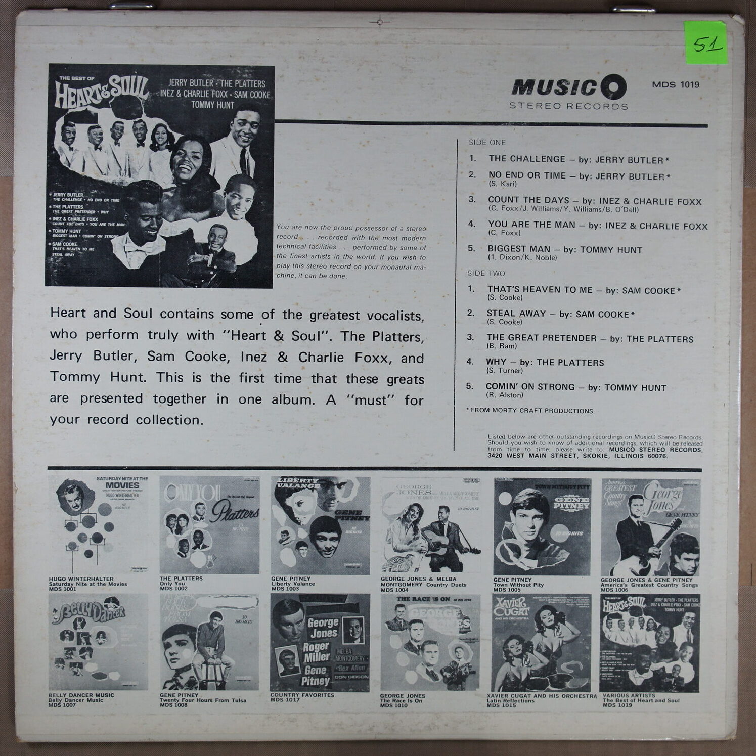 K51. VARIOUS ARTIST THE BEST OF HEART & SOUL ~ USA ~ - Image 5