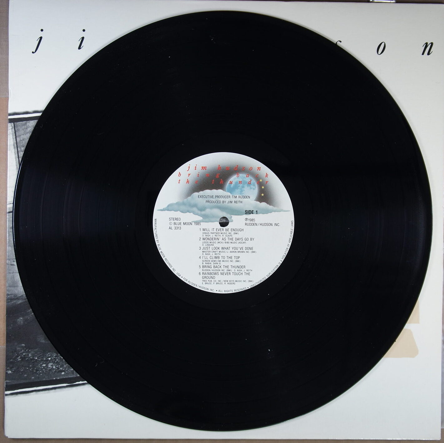 K105. JIM HUDSON BRING BACK THE THUNDER ~ AUTOGRAF ~ USA ~ - Image 3