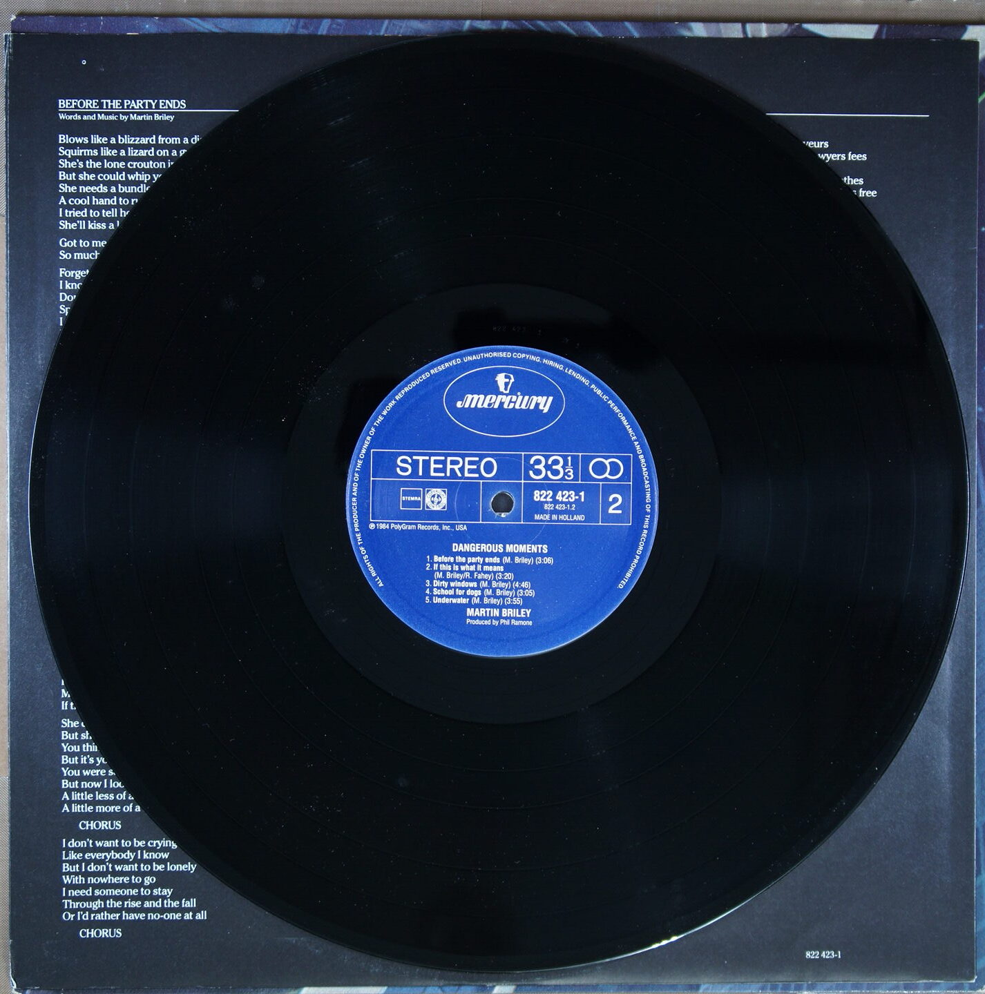 L71. MARTIN BRILEY DANGEROUS MOMENTS ~ NL ~ - Image 5