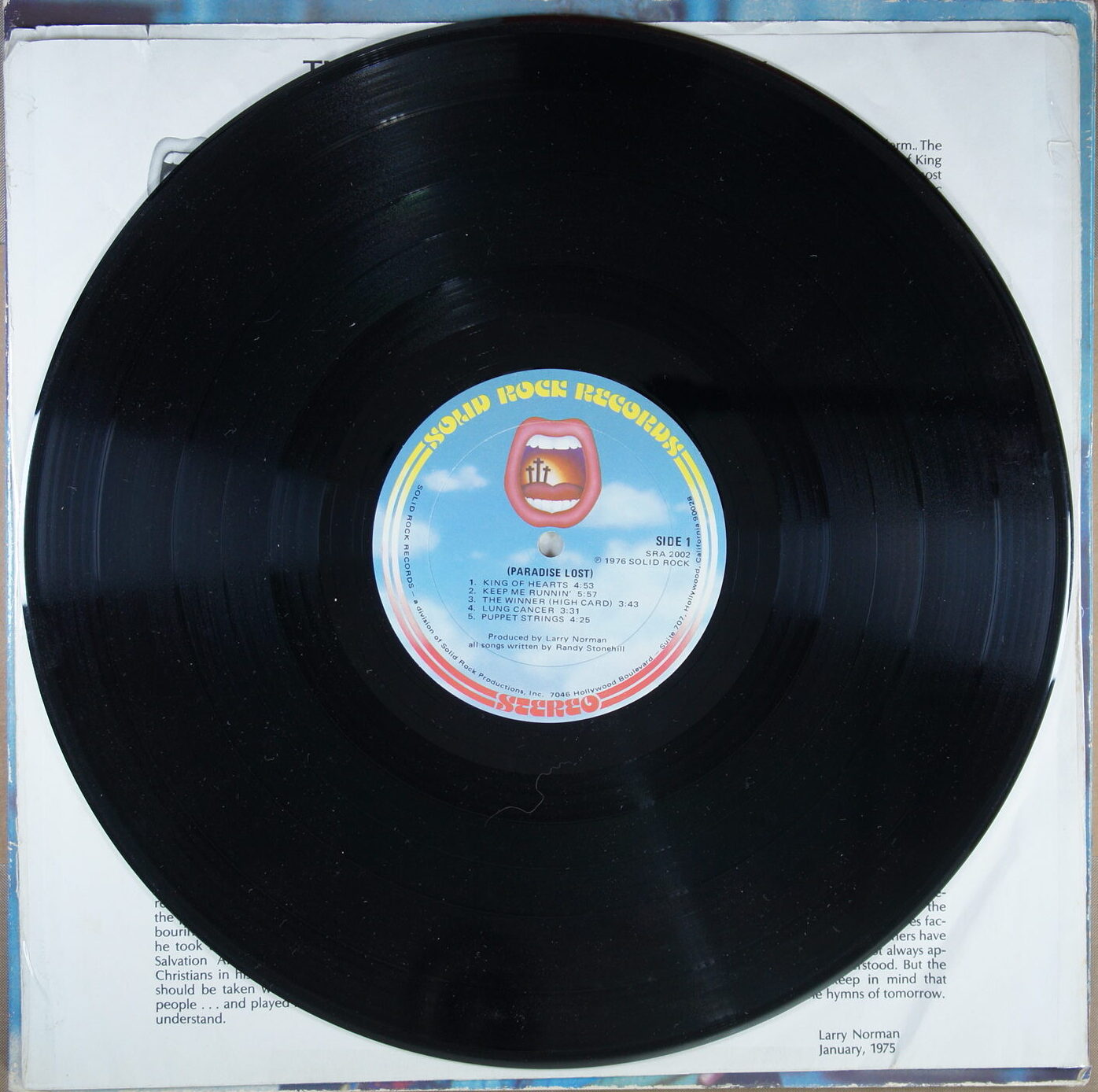 L95. RANDY STONEHILL WELCOME TO PARADISE ~ USA ~ - Image 6