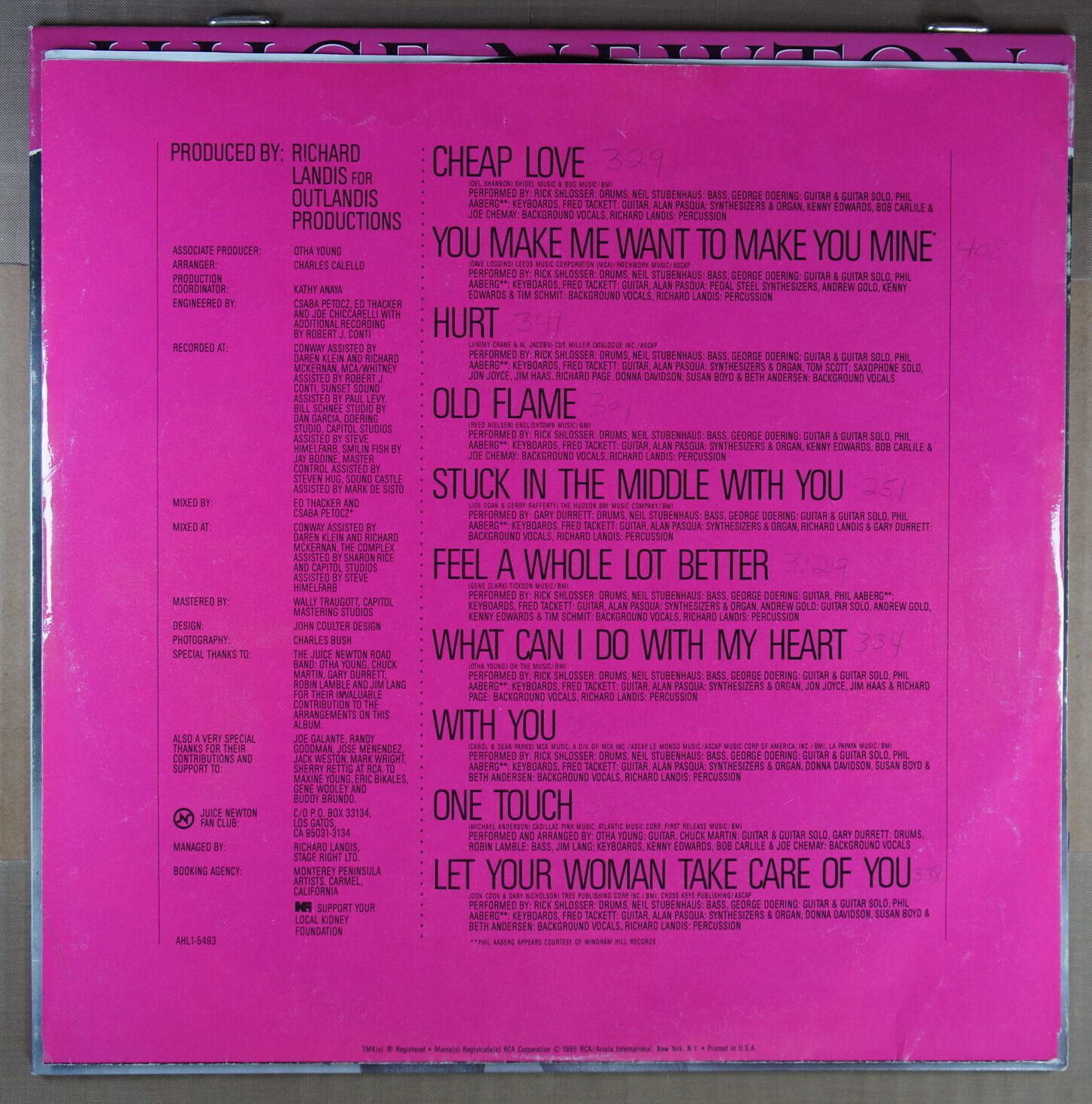 L112. JUICE NEWTON OLD FLAME ~ USA ~ - Image 3