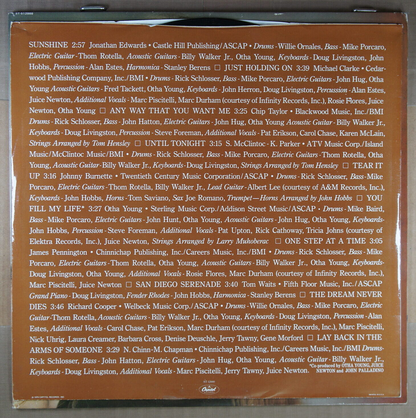 L114. JUICE NEWTON TAKE HEART ~ USA ~ - Image 4