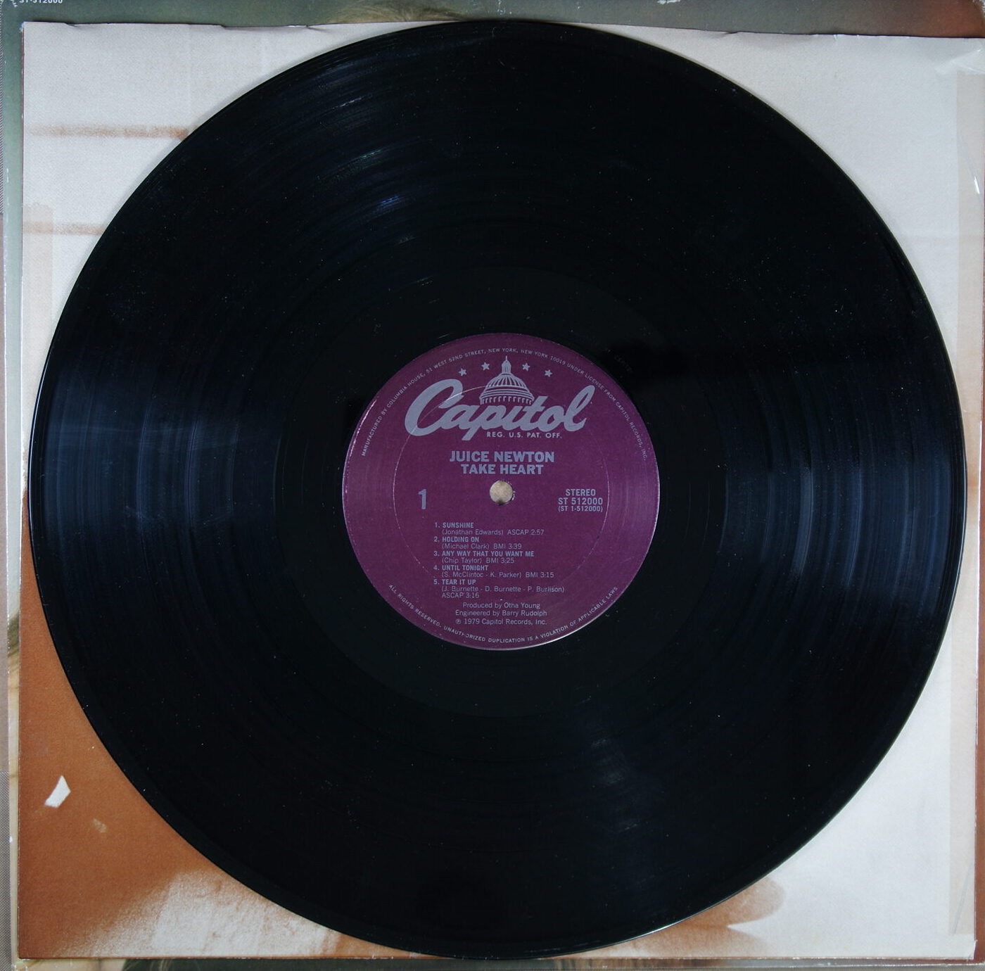L114. JUICE NEWTON TAKE HEART ~ USA ~ - Image 6