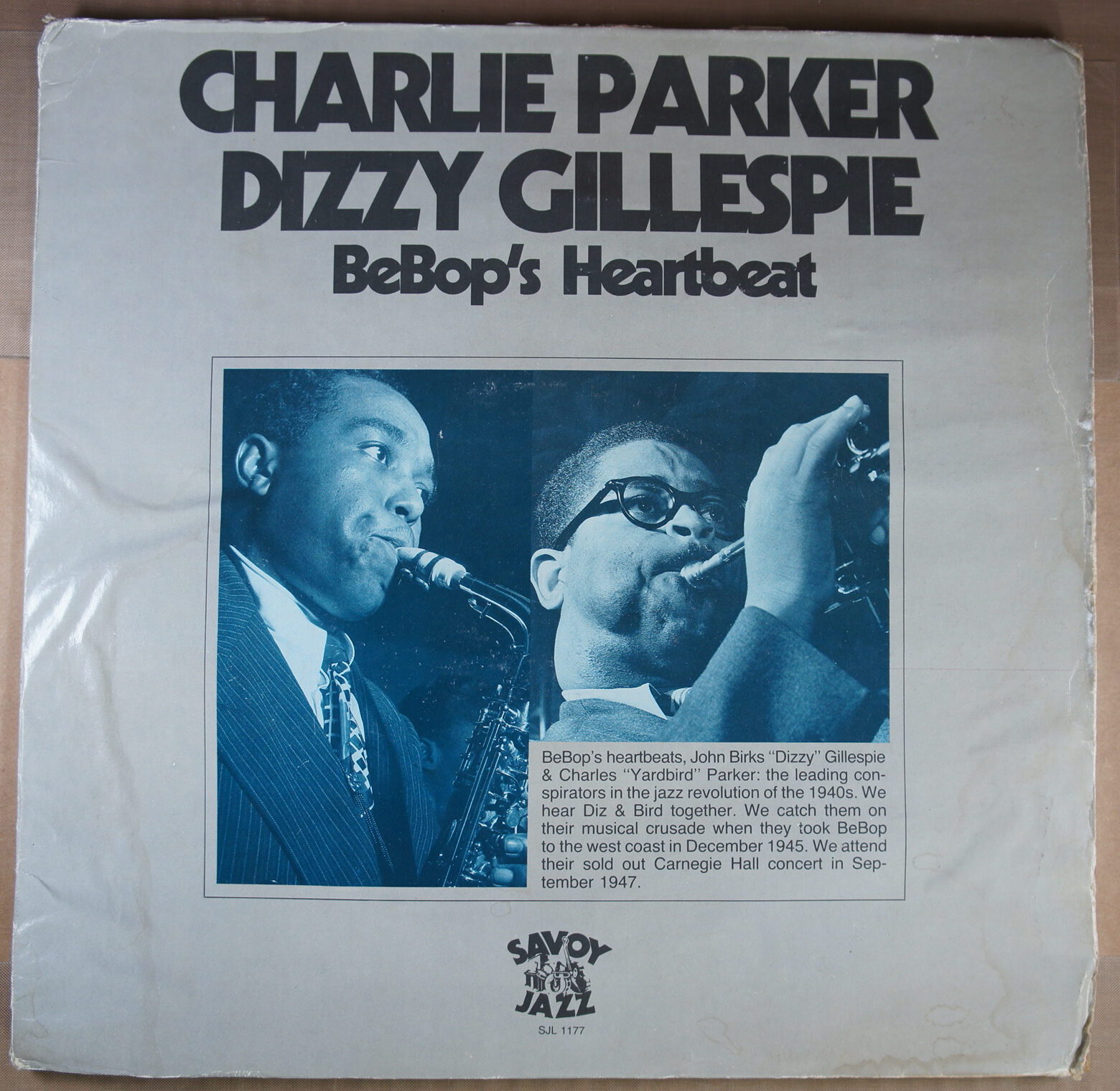 J114. CHARLIE PARKER DIZZY GILLESPIE BEBOP’S HEARTBEAT ~ USA ~