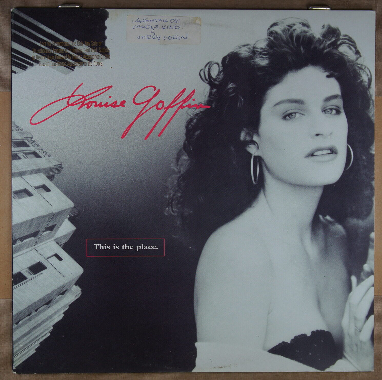 M45. LOUISE GOFFIN THIS IS THE PLACE ~ Carole King ~ Promo Copy ~ USA ~