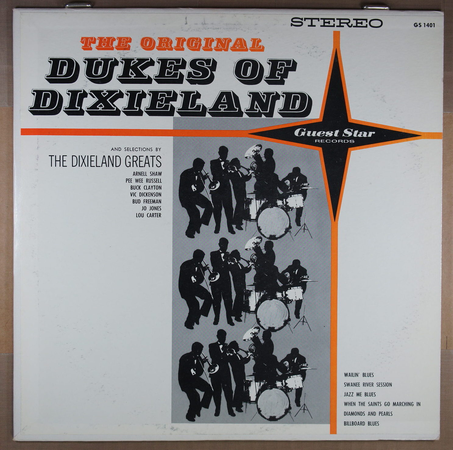 M49. THE ORIGINAL DUKES OF DIXIELAND, THE DIXIELAND GREATS / THE ORIGINAL DUKES OF DIXIELAND AND SELECTIONS BY THE DIXIELAND GREATS ~ USA ~