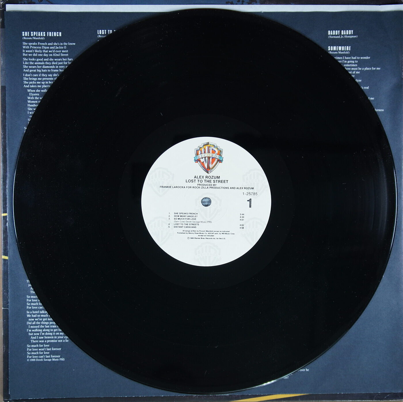 N16. ALEX ROZUM – LOST TO THE STREET ~ Promo Copy ~ USA ~ - Image 6