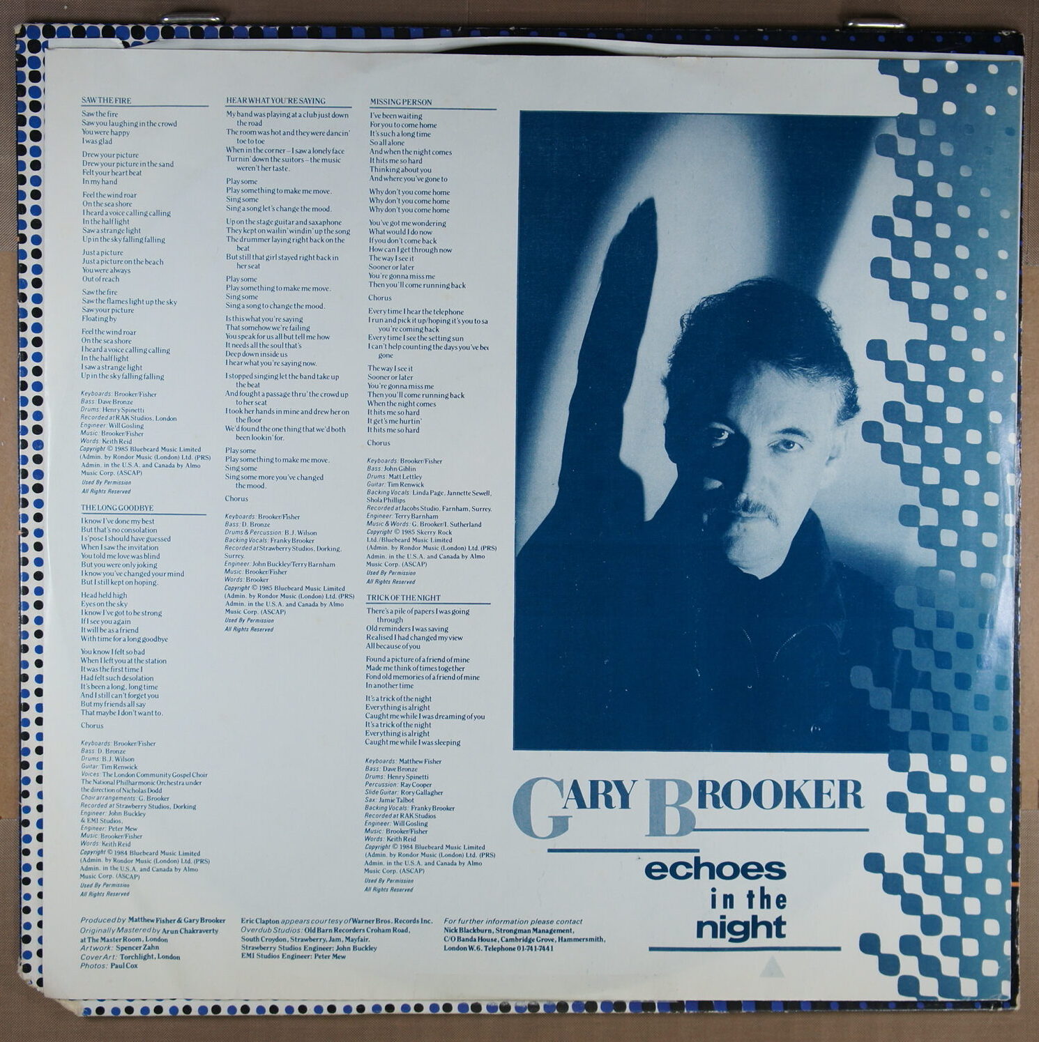 N31. GARY BROOKER – ECHOES IN THE NIGHT ~ Procol Harum ~ USA ~ - Image 3
