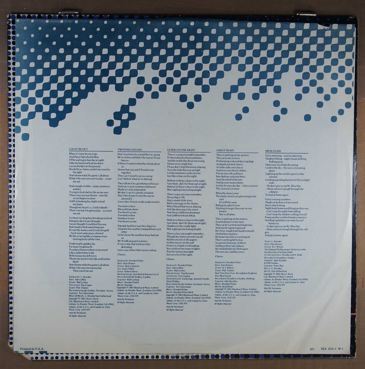 N31. GARY BROOKER – ECHOES IN THE NIGHT ~ Procol Harum ~ USA ~ - Image 4