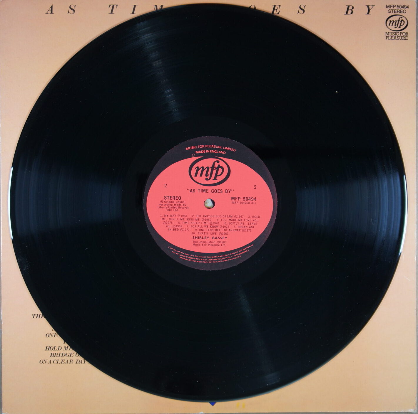 N56. SHIRLEY BASSEY – AS TIME GOES BY ~ USA ~ - Image 3