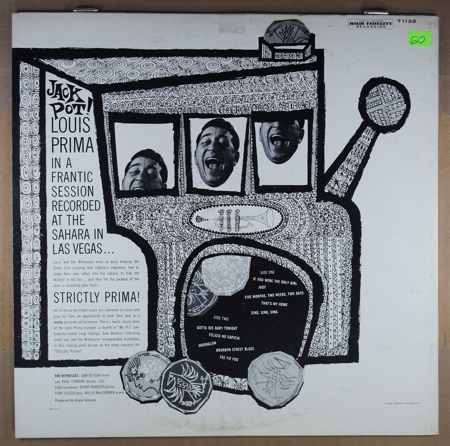 N60. LOUIS PRIMA – STRICTLY PRIMA! ~ USA ~ - Image 5