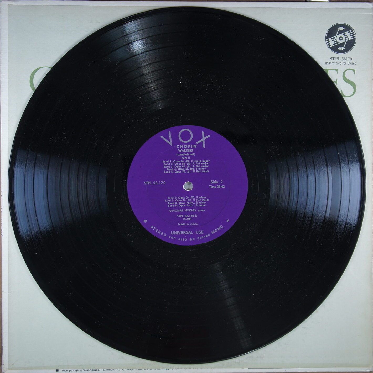 N73. GUIOMAR NOVAES – CHOPIN, WALTZES ~ USA ~ - Image 4