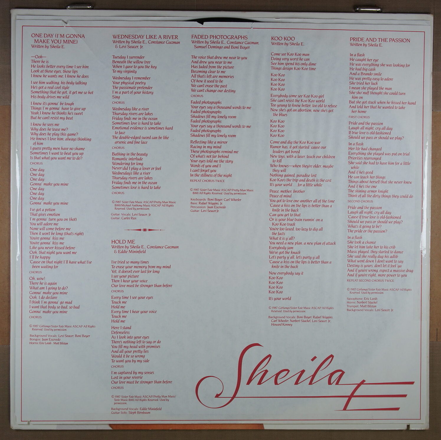 N82. SHEILA E. – SAME ~ USA ~ - Image 3