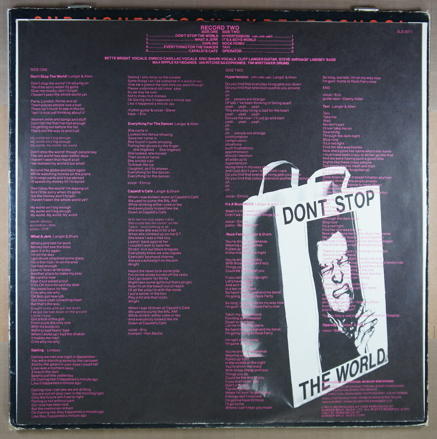 N88. DEAF SCHOOL – 2ND HONEYMOON / DON’T STOP THE WORLD ~ USA ~ - Image 9