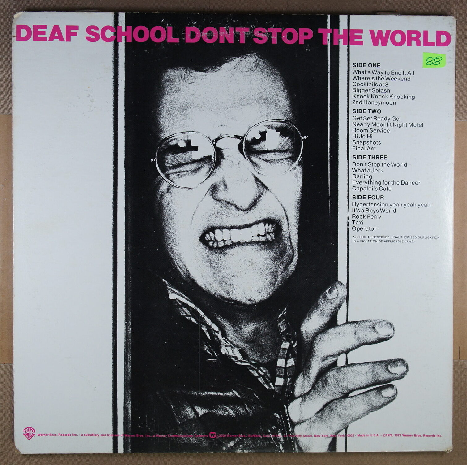 N88. DEAF SCHOOL – 2ND HONEYMOON / DON’T STOP THE WORLD ~ USA ~ - Image 12