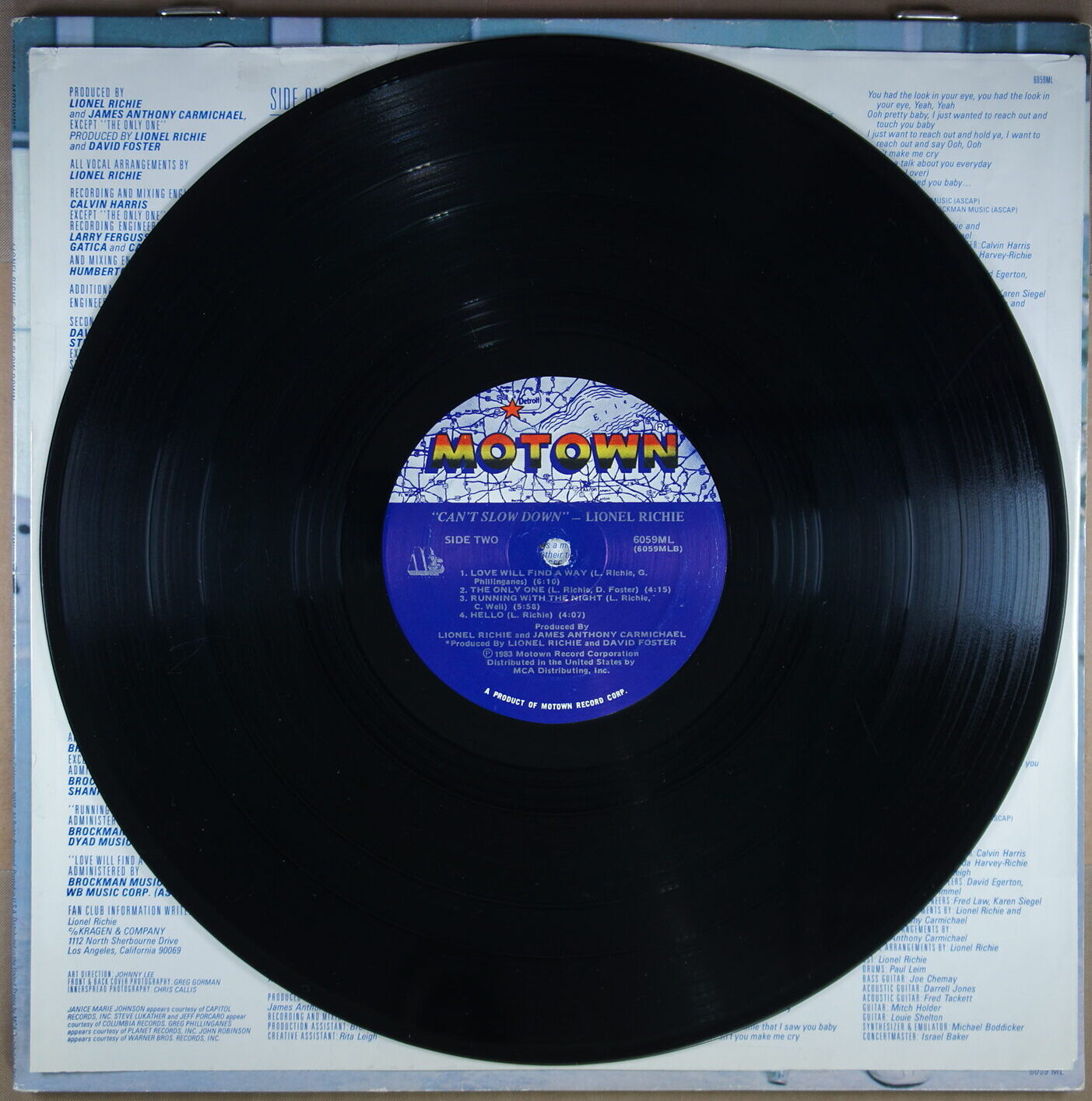 N104. LIONEL RICHIE – CAN’T SLOW DOWN ~ USA ~ - Image 6