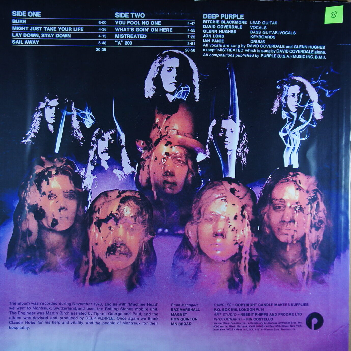 O8. DEEP PURPLE – BURN ~ USA ~ - Image 5