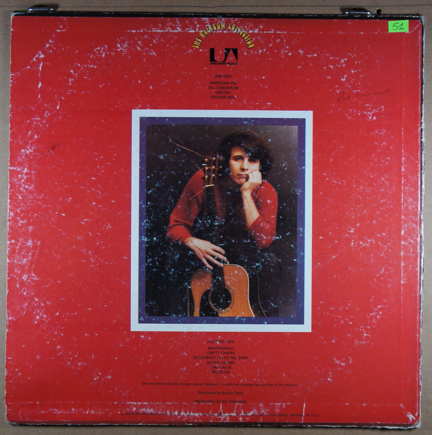 O51. DON MCLEAN – AMERICAN PIE ~ USA ~ - Image 5