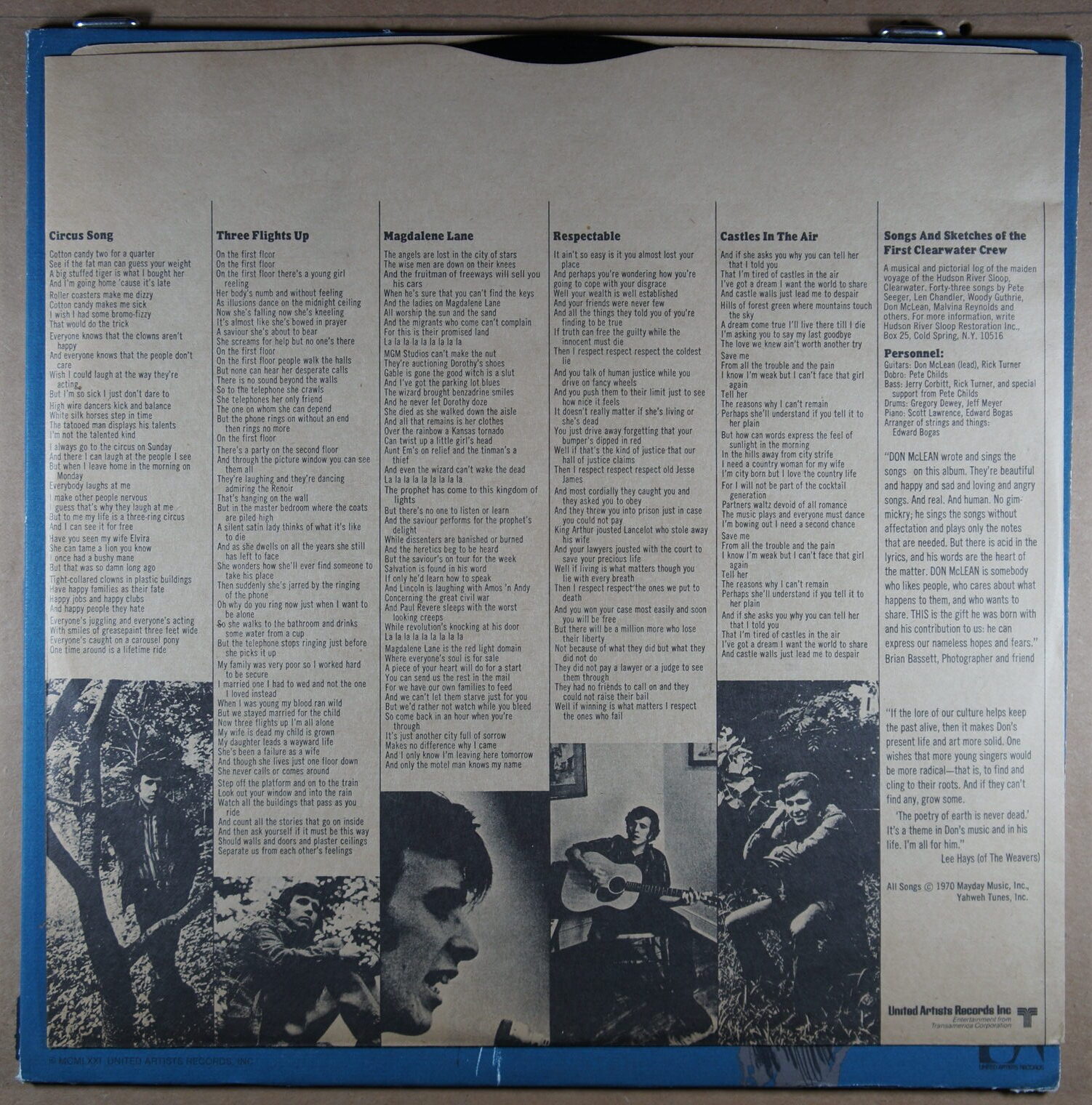 O52. DON MCLEAN – TAPESTRY ~ USA ~ - Image 4