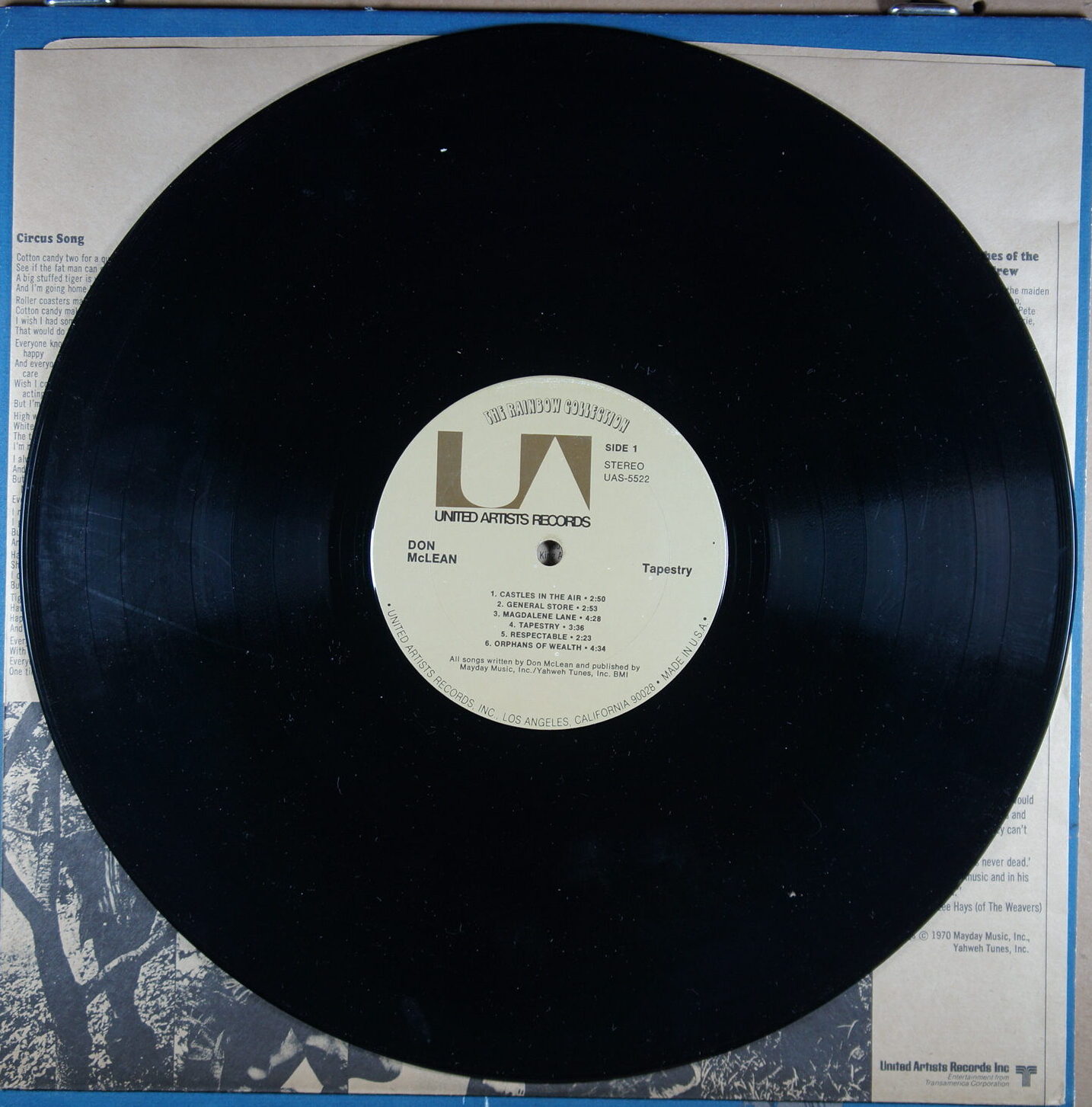 O52. DON MCLEAN – TAPESTRY ~ USA ~ - Image 5