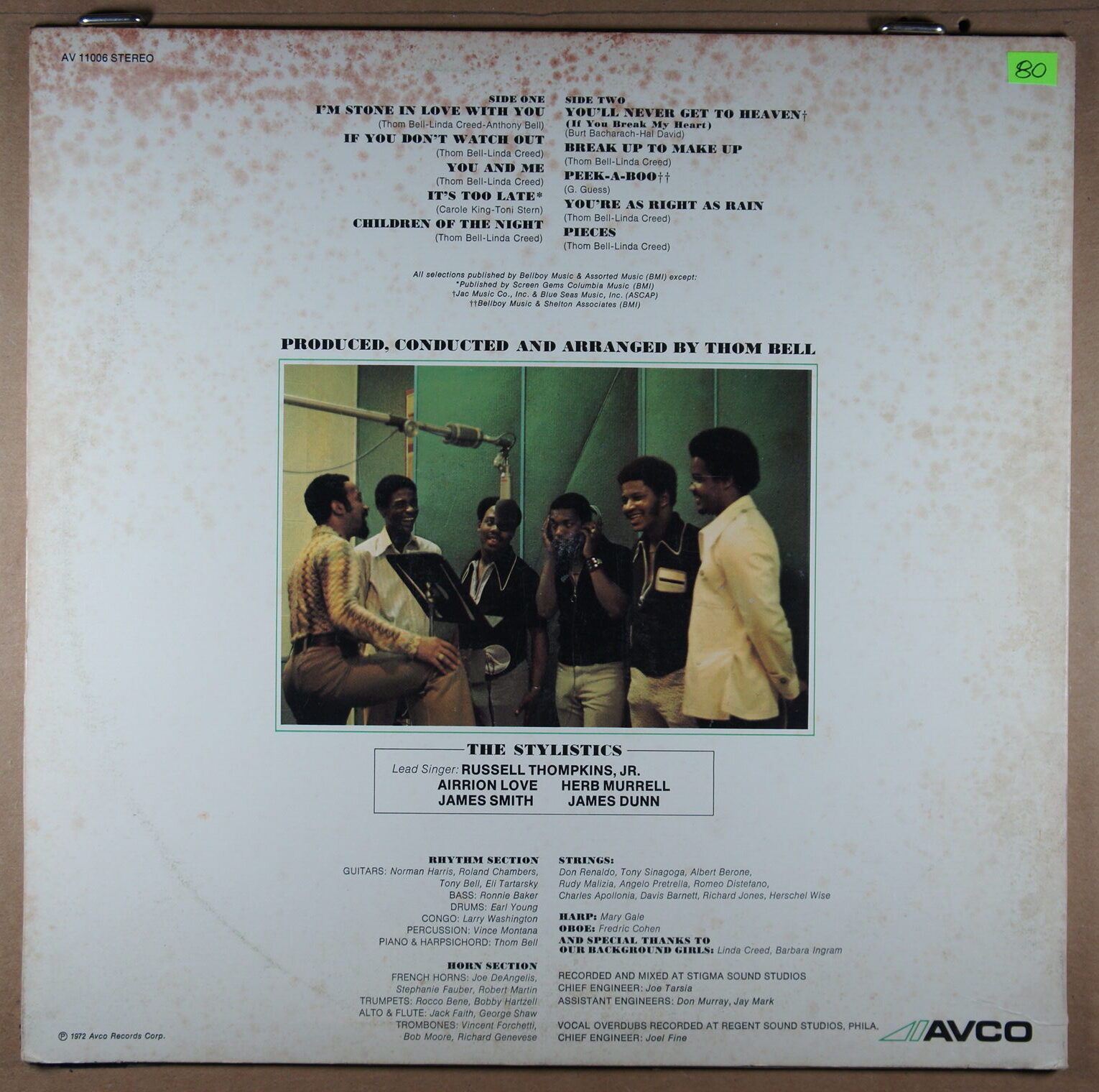 O80. THE STYLISTICS – ROUND 2 ~ USA ~ - Image 5
