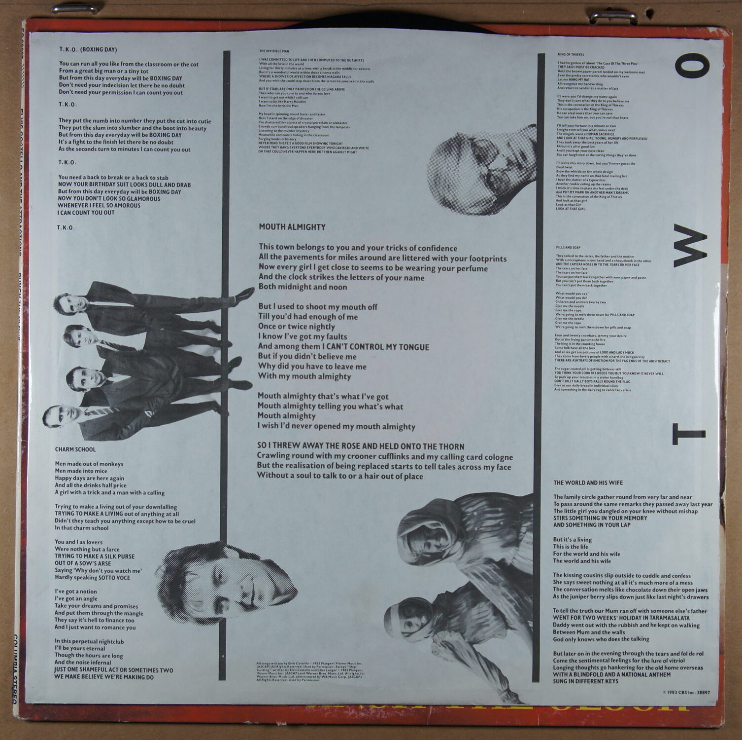 O86. ELVIS COSTELLO AND THE ATTRACTIONS – PUNCH THE CLOCK ~ USA ~ - Image 4